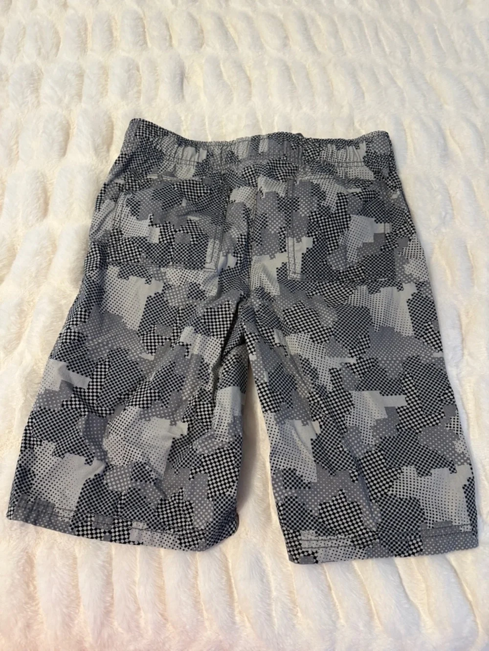 Gymboree Blue and Gray Checkered Shorts B4